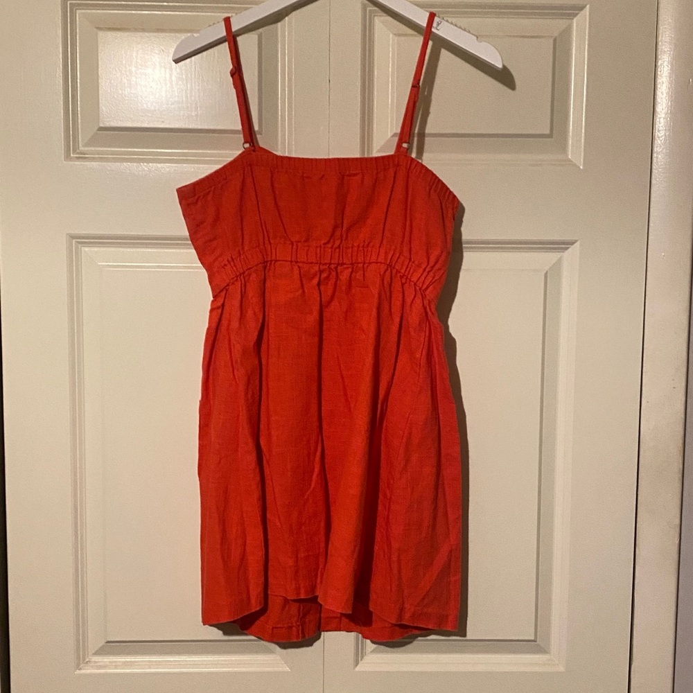 Red Button-Front Sundress - Picture 4 of 4
